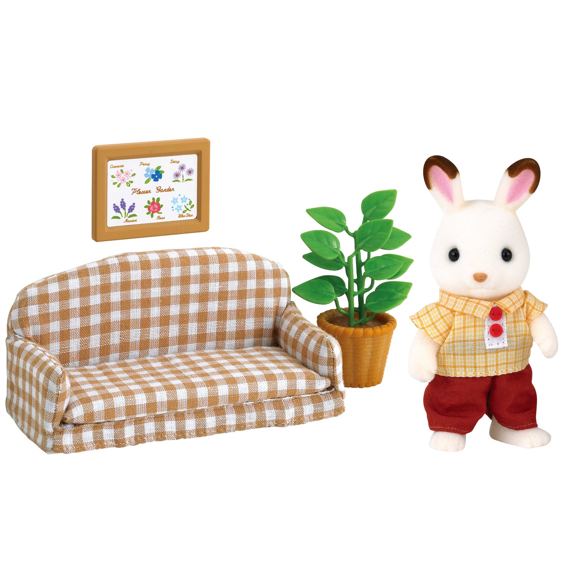 Set Bapa Arnab Coklat (Sofa)
