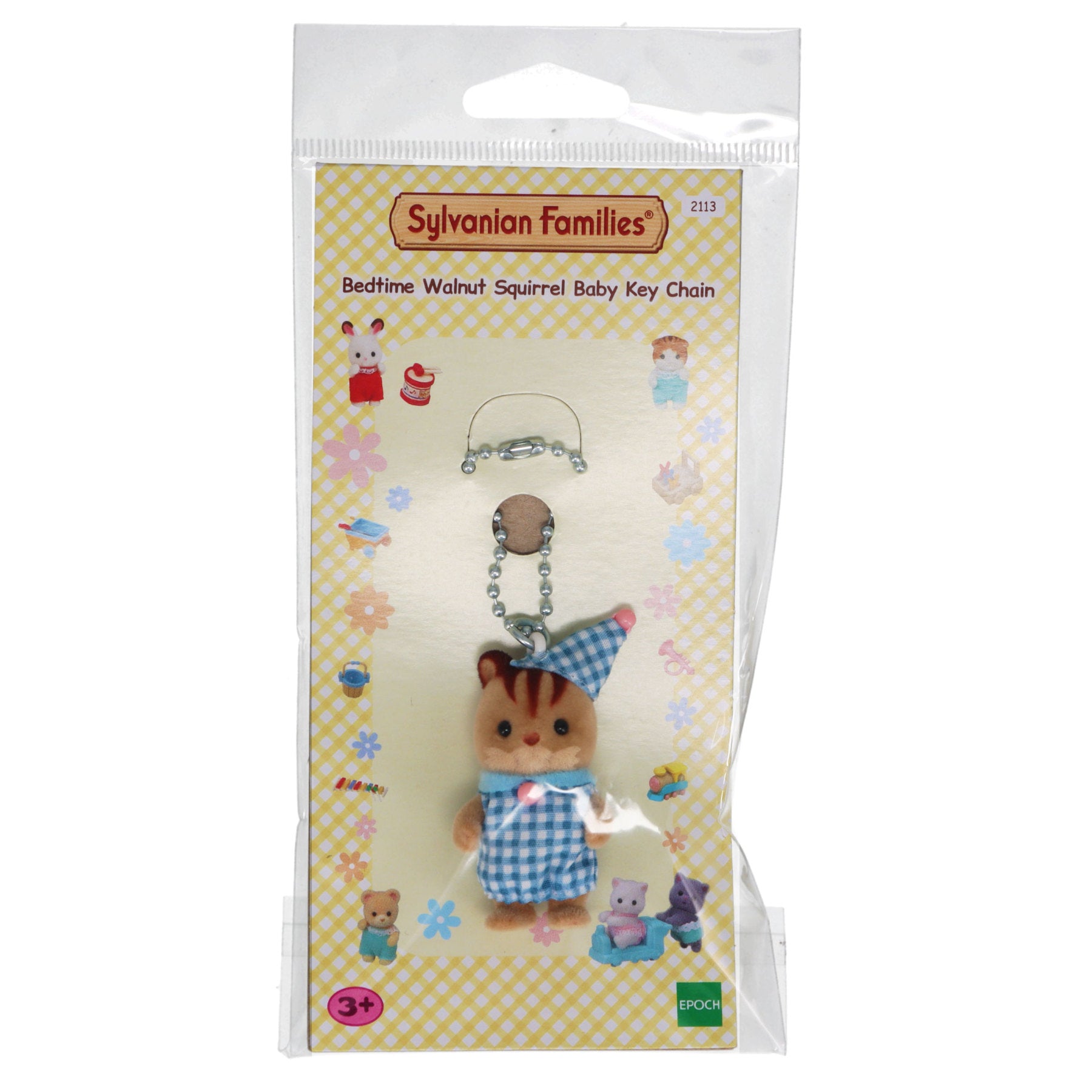 Gantungan Kunci Bayi Tupai Walnut Waktu Tidur