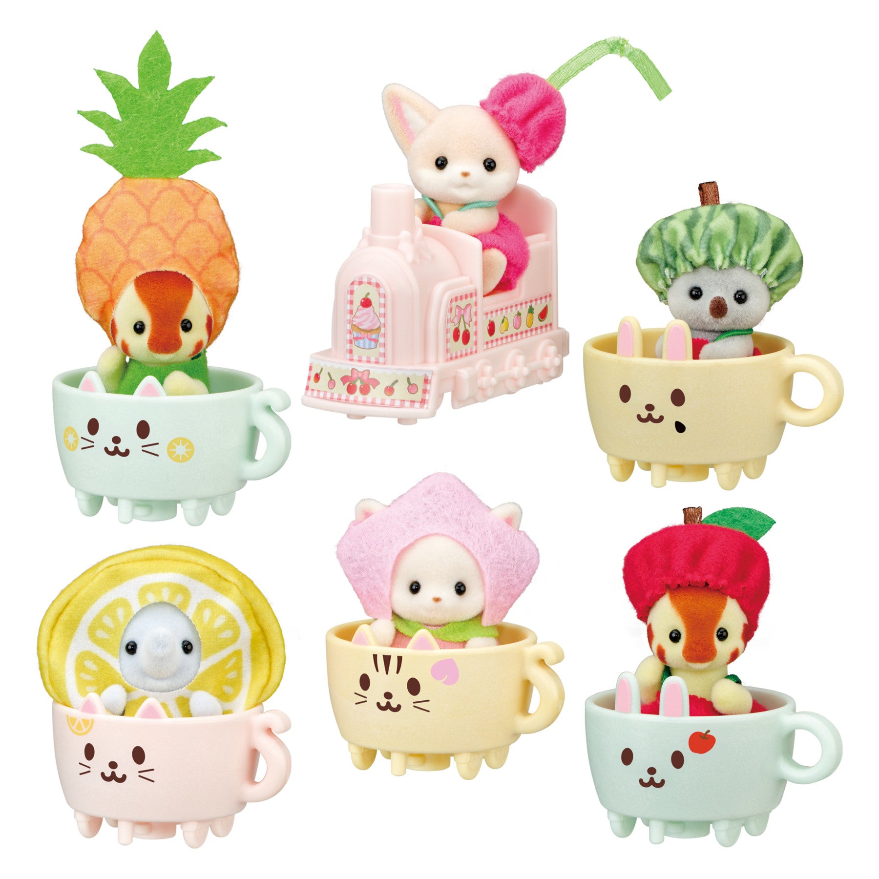 Cutie Collectibles -Kereta Api Cawan Teh Buah